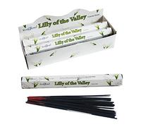 STAMFORD " Hex Floral, Exotic & Spa INCENSE STICKS COLLECTION IN 3/6/12/18/24 PACKS, 20 STICKS/PACKS (LILY OF THE VALLEY, 12 - PACKS)