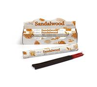 STAMFORD " Hex Floral, Exotic & Spa INCENSE STICKS COLLECTION IN 3/6/12/18/24 PACKS, 20 STICKS/PACKS (SANDALWOOD, 6 - PACKS)