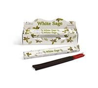 STAMFORD " Hex Floral, Exotic & Spa INCENSE STICKS COLLECTION IN 3/6/12/18/24 PACKS, 20 STICKS/PACKS (WHITE SAGE, 6 - PACKS)