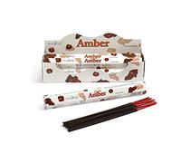 STAMFORD INC. 37111 Amber Incense Sticks, 20 Sticks x 6 Packs