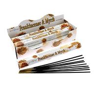 STAMFORD INC. 37112 Frankincense and Myrrh Incense Sticks, 20 Sticks x 6 Packs