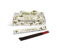 STAMFORD INC. 37119 White Sage Incense Sticks, 20 Sticks x 6 Packs
