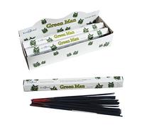 STAMFORD INC. 37520 Green Man Incense Sticks, 20 Sticks x 6 Packs