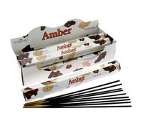 Stamford Incense Stick Premium Hexagonal Amber 6 Packs Containing 20 Sticks