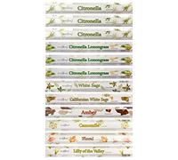 Stamford 37331 Citronella Variety Set Incense Sticks-12 Packs x 20 Sticks, Black, One Size