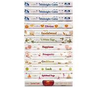 Stamford London 37333 Midnight Calm Variety Set Incense Sticks - 12 Packs x 20 Sticks