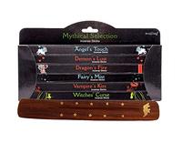 Stamford Mythical Incense Gift Set Assorted Incense Sticks With The Wooden Incense Stick Holder Great Bundle