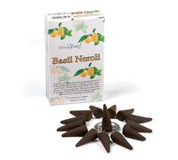 Stamford Premium Incense cones 15 Cones x 6 Packs, Scented Cones for Meditation & Relaxation, Lavender, Sandalwood, Vanilla, Long-Lasting Fragrance (Basil Neroli Cones)