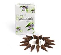 Stamford Premium Incense cones 15 Cones x 6 Packs, Scented Cones for Meditation & Relaxation, Lavender, Sandalwood, Vanilla, Long-Lasting Fragrance (White Musk Cones)