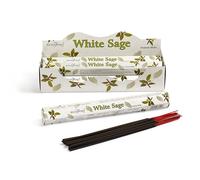 Stamford Premium Incense Sticks 20 Sticks x 6 Packs, Scented Sticks for Meditation & Relaxation, Lavender, Sandalwood, Vanilla, Long-Lasting Fragrance (White Sage)