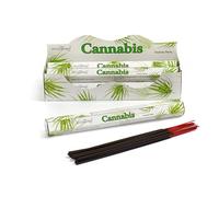 Stamford Premium Incense Sticks 20 Sticks x 6 Packs, Scented Sticks for Meditation & Relaxation, Lavender, Sandalwood, Vanilla, Long-Lasting Fragrance (Cannabis)