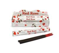 Stamford Premium Incense Sticks 20 Sticks x 6 Packs, Scented Sticks for Meditation & Relaxation, Lavender, Sandalwood, Vanilla, Long-Lasting Fragrance (Red Rose)