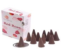 Stamford 37168 Incense Cones - Red Rose - Spiritual Incense Cone - Zen Meditation Gifts - Organic Cone Insence - Insense - Mythical - Incense Burner Cones - Scented Cones