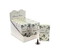 Stamford White Sage Incense Cones-12 Packs x 15 cones, Bamboo, 7x15x23 cm