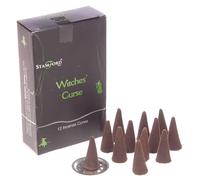 Stamford Witches Curse Incense Cones: Relaxing Aromatherapy, 15 Cones x 12 Packs