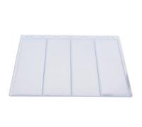 Stamp Album Page Sheets Universal 9 Holes 10Pcs Black Base Transparent 3 Lines 4 Lines Standard Stamp Collection Book for Collectors Enthusiasts 218 x 280mm (Transparent 4 lines)