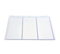 Stamp Album Page Sheets Universal 9 Holes 10Pcs Black Base Transparent 3 Lines 4 Lines Standard Stamp Collection Book for Collectors Enthusiasts 218 x 280mm (Transparent 3 lines)