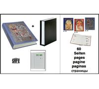 Stamp Album Retro Blue 60 White Pages + Safe Case 101 + 153 5
