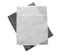 Stamp Banknote Paper Money Album Page Collecting Holder 4 Compartments Organizer PVC Collection Book Sheet Display Protection