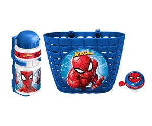 Stamp - Basket + drinking bottle + bell - Spiderman