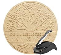 Stamp by Me | Custom Embossed Book Stamp | Dry Stamp for Ex Libris Books | Custom Embossed Stamp | 5 Designs to Customize | Book Stamp