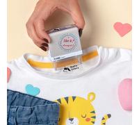 Stamp by Me | Mine Clothing Stamp | Custom Name Stamp for Clothing | Name Stamp Clothing Kids | Stamps Waterproof Permanent Ink | 9 Designs Inside | Cartoon Pattern Style Name Stamp