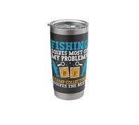 Stamp Collecting Solves The Rest Philately Stamps Stainless Steel Insulated Tumbler