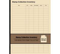 Stamp Collection Inventory: Log Book For Stamp Collecting | For Stamp Collectors | Large