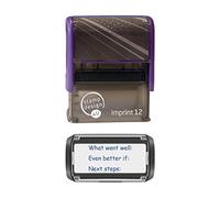 Stamp Design 4U Imprint 12 What Went Well, Even Better if, Next Steps School Education rewarding Marking Stamp