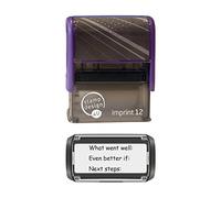 Stamp Design 4U Imprint 12 What Went Well, Even Better if, Next Steps School Education rewarding Marking Stamp