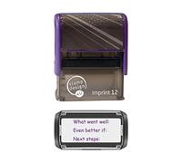 Stamp Design 4U Imprint 12 What Went Well, Even Better if, Next Steps School Education rewarding Marking Stamp