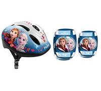 Stamp Girl's + Elbow/Knee Pads Frozen II Helmet, Elbow Knee Pads, Blue, Snow Queen 2 EU