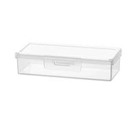 Stamp Holder - Portable Cotton Swab Container | Travel Makeup Organizer - Clear PP Storage Box - Anti Dust Cosmetic Case for Home and Binds