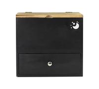 Stamp Holder - Stamp Box | Dispenser Pad Box | Decorative Container Wooden Guest Sink Apartment Toilet Beauty Home Restroom Organization Spa Makeup Storage Holder