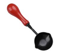 Stamp Melting Spoon: Non-stick Fire Paint Spoon Craft Accessory with Wooden Handle, Double Pour Spout Design, Tool For, Kit for