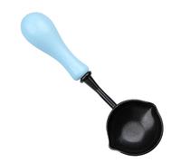 Stamp Melting Spoon - Wax Sealing Melting Spoon, Pour Spout Bead Helper, Anti-Stick Fire Paint Spoons with Wood Handle, Non-Stick Heated Sealing Wax for Crafting, Easy to Clean | Seal Accessorie