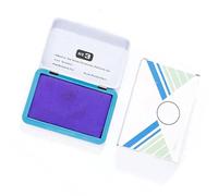 Stamp Pad Water Resistant Quick Dry Stamp Inks Pad Finger InksPad 90x56mm for Financial Documents Contract Inks