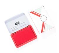 Stamp Pad Water Resistant Quick Dry Stamp Inks Pad Finger InksPad 90x56mm for Financial Documents Contract Inks