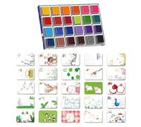 Stamp Pads for Kids - Washable Finger Paint Pad | Drawing Supplies for Children Toddler School Classroom Craft Home Pottery Decoration Baby Party