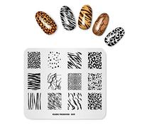 Stamp Plate Animal Pattern Leopard Tiger Cow Zebra Multi Pattern Template Print Image Nail Art Stamper Nails Tool
