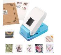 Stamp Puncher - 1x0.8inch Rectangular Postage Stamp Punch, Portable Stamp Shaped Paper Punch for Scrapbooking, Card Making, Junk Journals and DIY Embellishments (1Pcs)