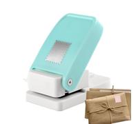Stamp Puncher - Create Precision Craft Shapes Easily, Small Large Rectangular Square Cutters, Smooth Clean Cutting Hand Tool, High Strength Stainless Steel - For Journaling & School
