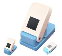 Stamp puncher, irregularly shaped paper square punching tool, sizes are 2.5x2.5cm and 21x2.6cm respectively, suitable for scrapbooking, card making, art and crafts, classroom supplies