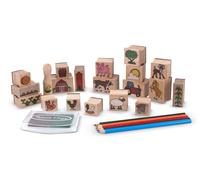 Melissa & Doug Stamp A Scene Farm | Arts & Crafts | Stamp Sets & Stencils | 4+ | Gift for Boy or Girl