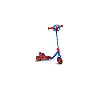 Stamp Scooter with 3 Spiderman wheels, adjustable in height. Wide non-slip tray. Non-slip handles. PVC wheels. Decorated plate.