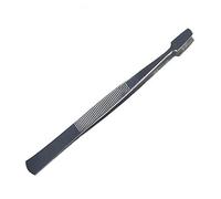 Stamp Tweezers Philately Stamp Collecting Tools Stainless Steel Flat Paddle End Anti-Slip Tweezers For Stamps Stamp Collecting Tools