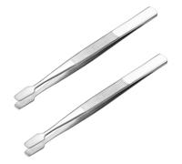 Stamp Tweezers Stainless Steel Philately Stamps Collector Tools, for Collecting Stamp Album- 2pcs