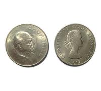 Stampbank Collectible coins - Winston Churchilll commemorative five shilling crown coin from 1965