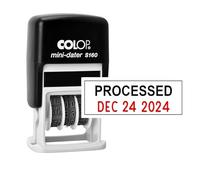 Stampcrafters Colop S160 Date Stamp with Phrase Processed Self Inking Rubber Dater Stamp Business Custom Stamp Office Stationery