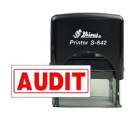 Stampcrafters Shiny S-842 Audit Self Inking Office Stamp Refillable Personalized Rubber Stamp.